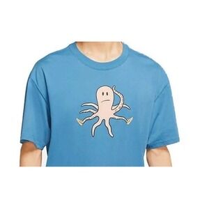 Nike SB Printing Sports Round Neck T-Shirt Mens Small in Netherlands Blue